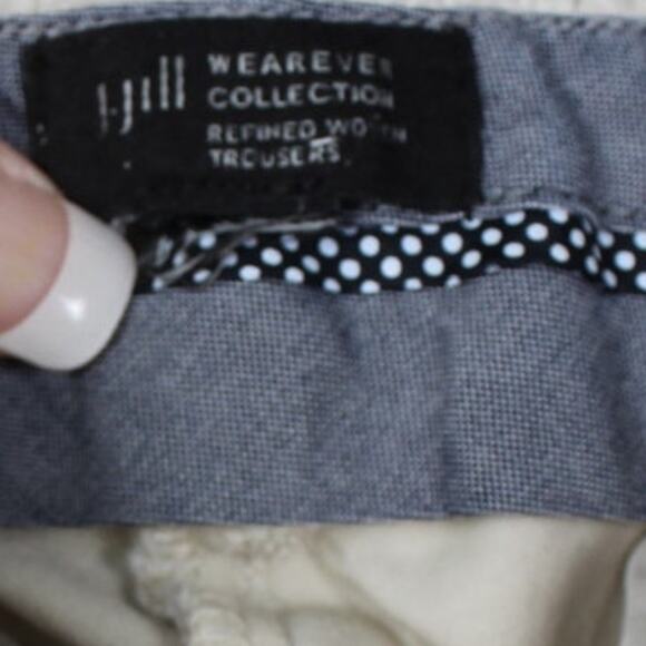 J. Jill Womens Wearever Collection Refined Woven Trousers Size Large 14 Khaki - Picture 4 of 7